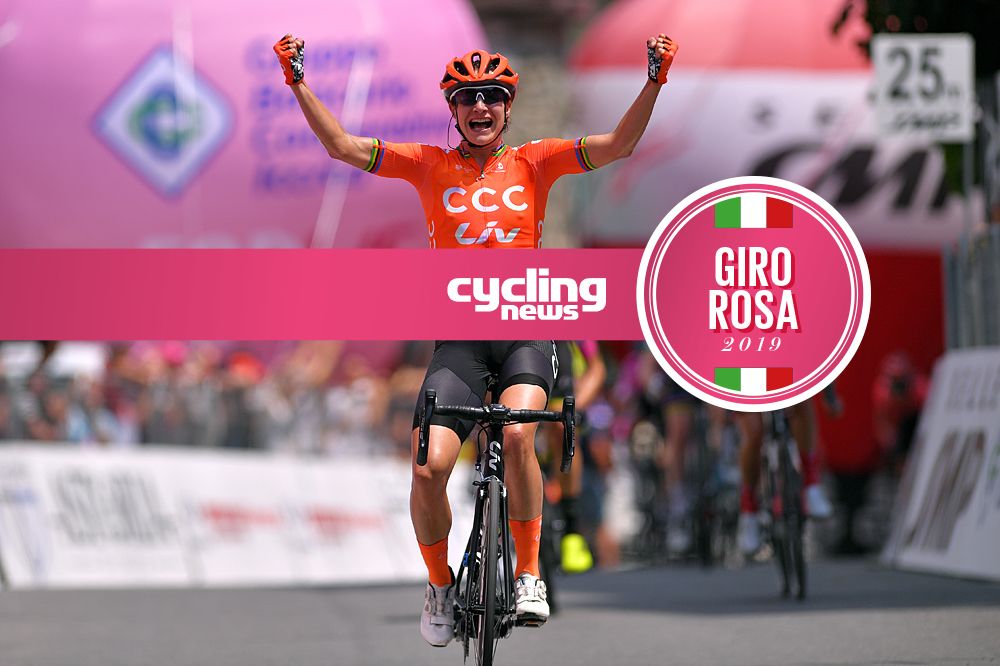 Marianne Vos (CCC-Liv) wins stage 2 at the Giro Rosa in Viu
