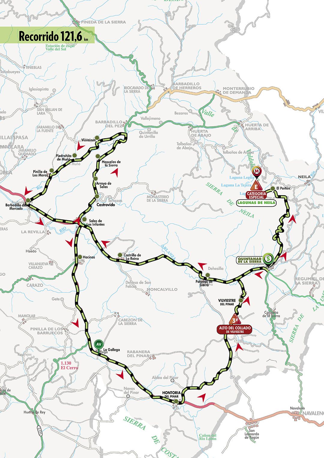 Vuelta a Burgos Feminas 2021 - Stage 4 Map