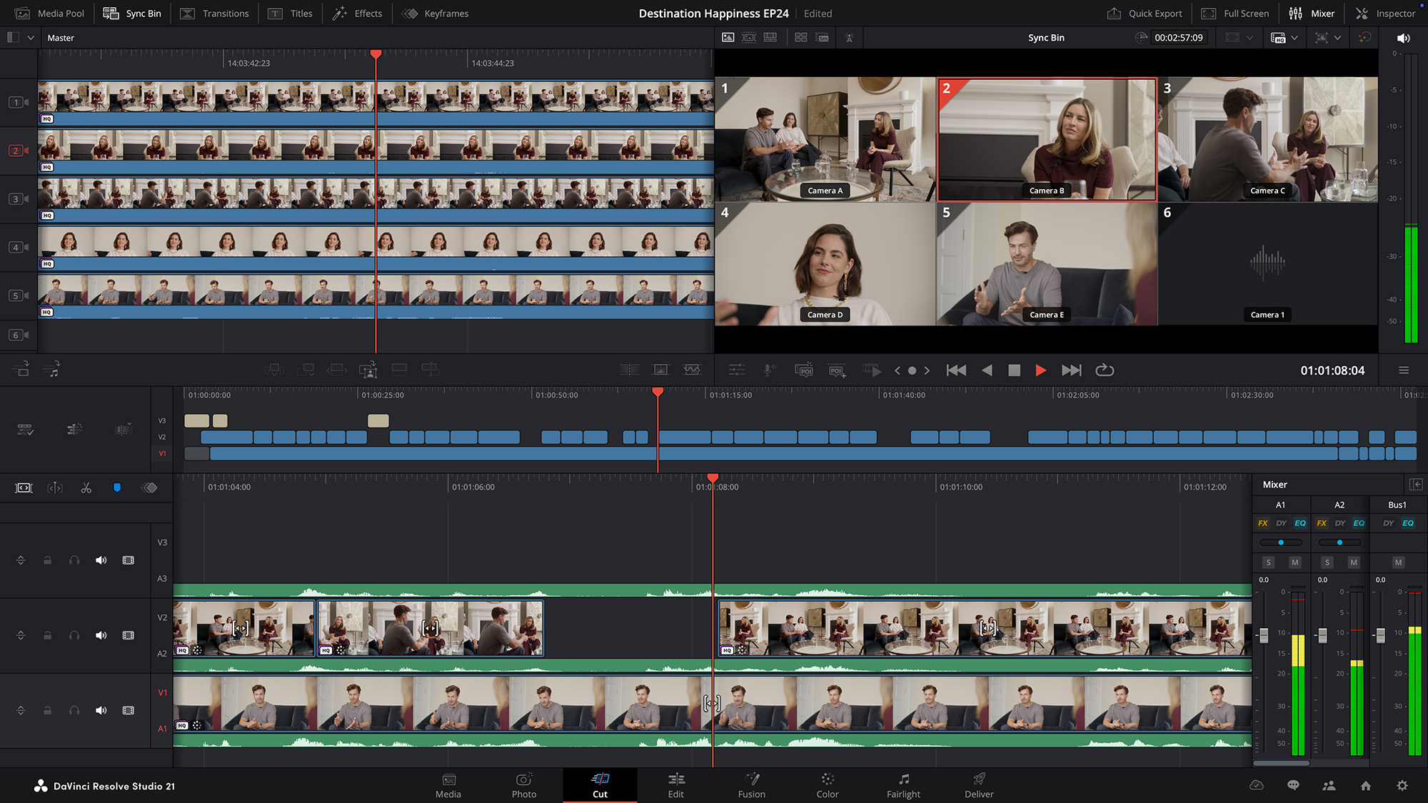DaVinci Resolve 21.1 screenshot