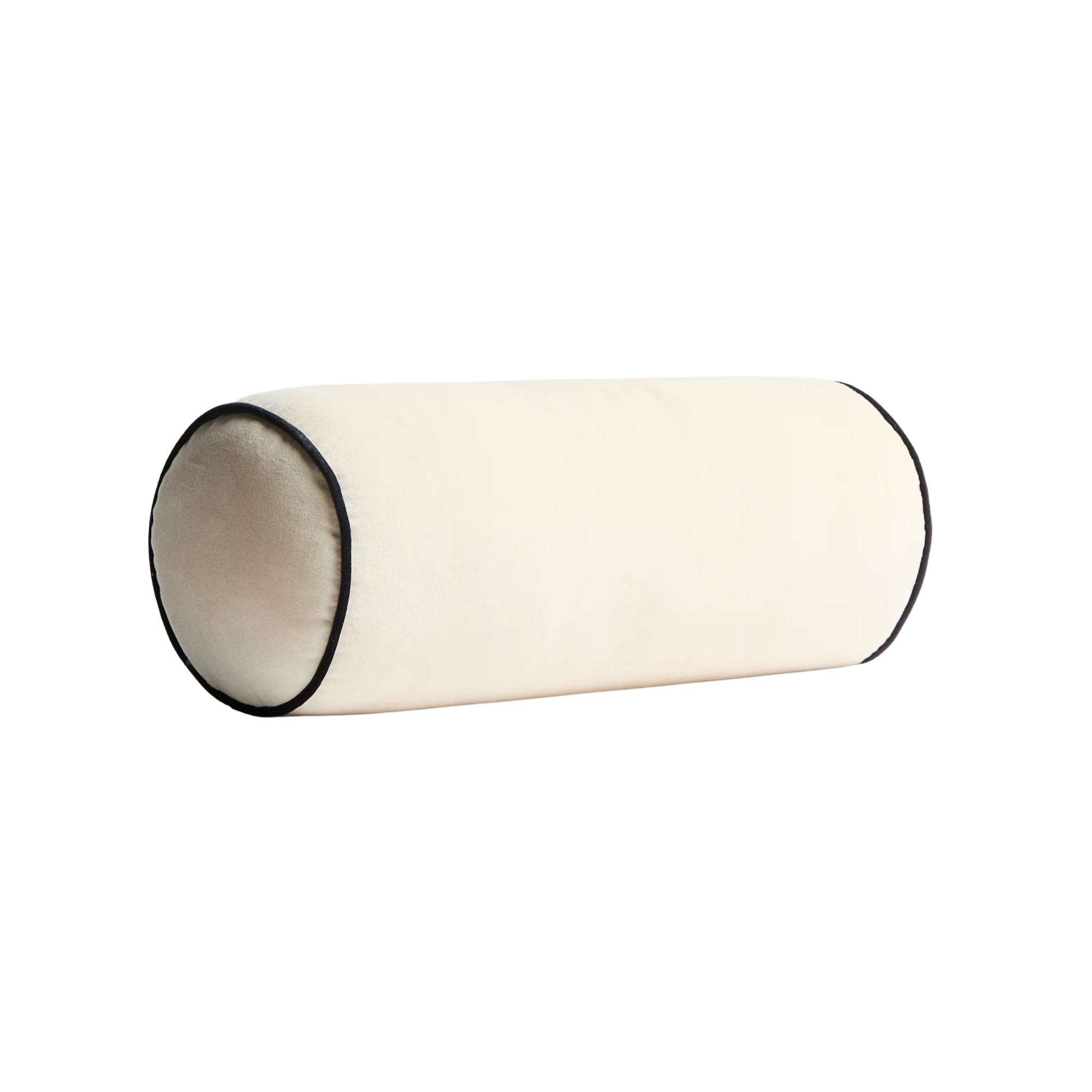 a white bolster pillow