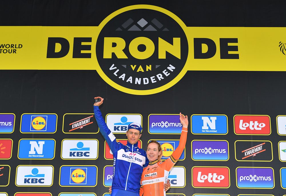 2018 Tour of Flanders winners Niki Terpstra and Anna van der Breggen