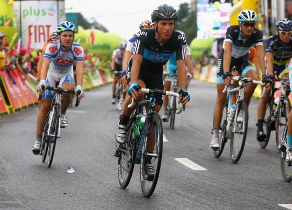 Peter Kennaugh (Team Sky) in action.
