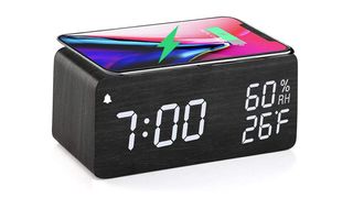 wireless charging alarm clock