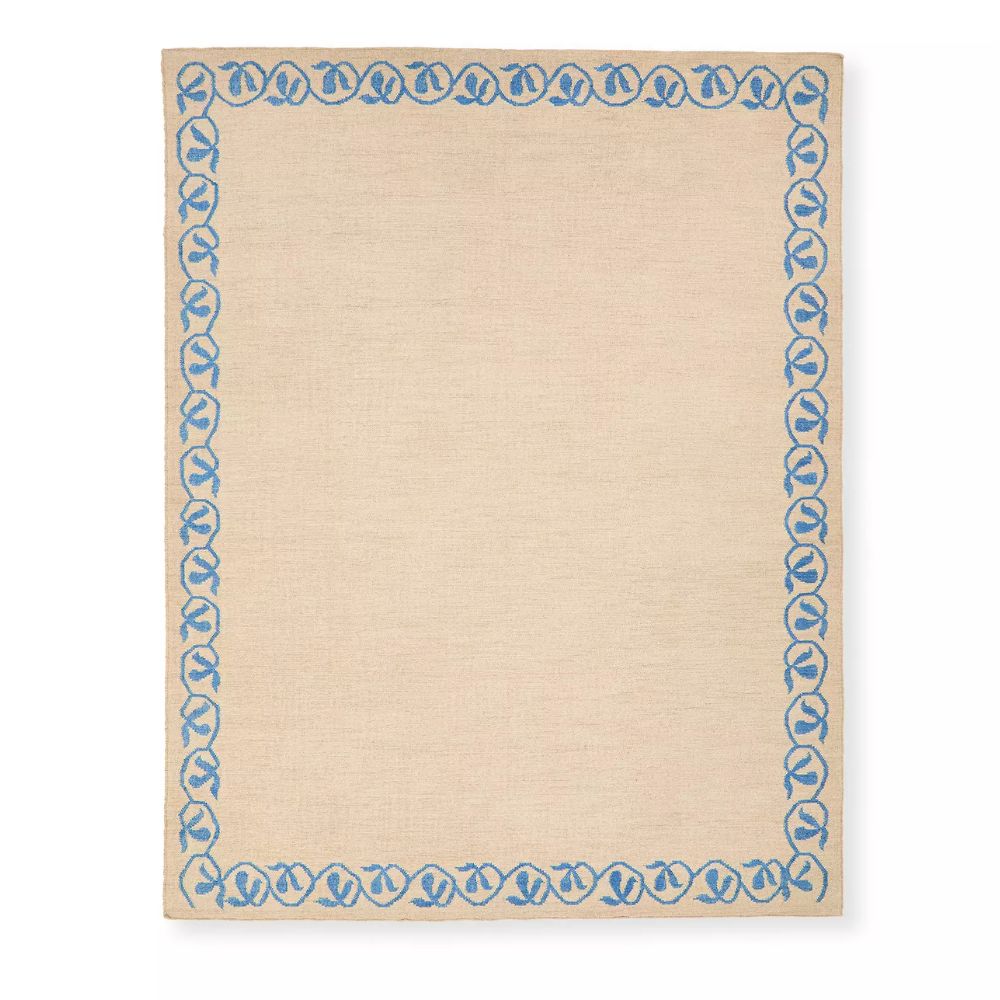 Flora Rug, French Blue 