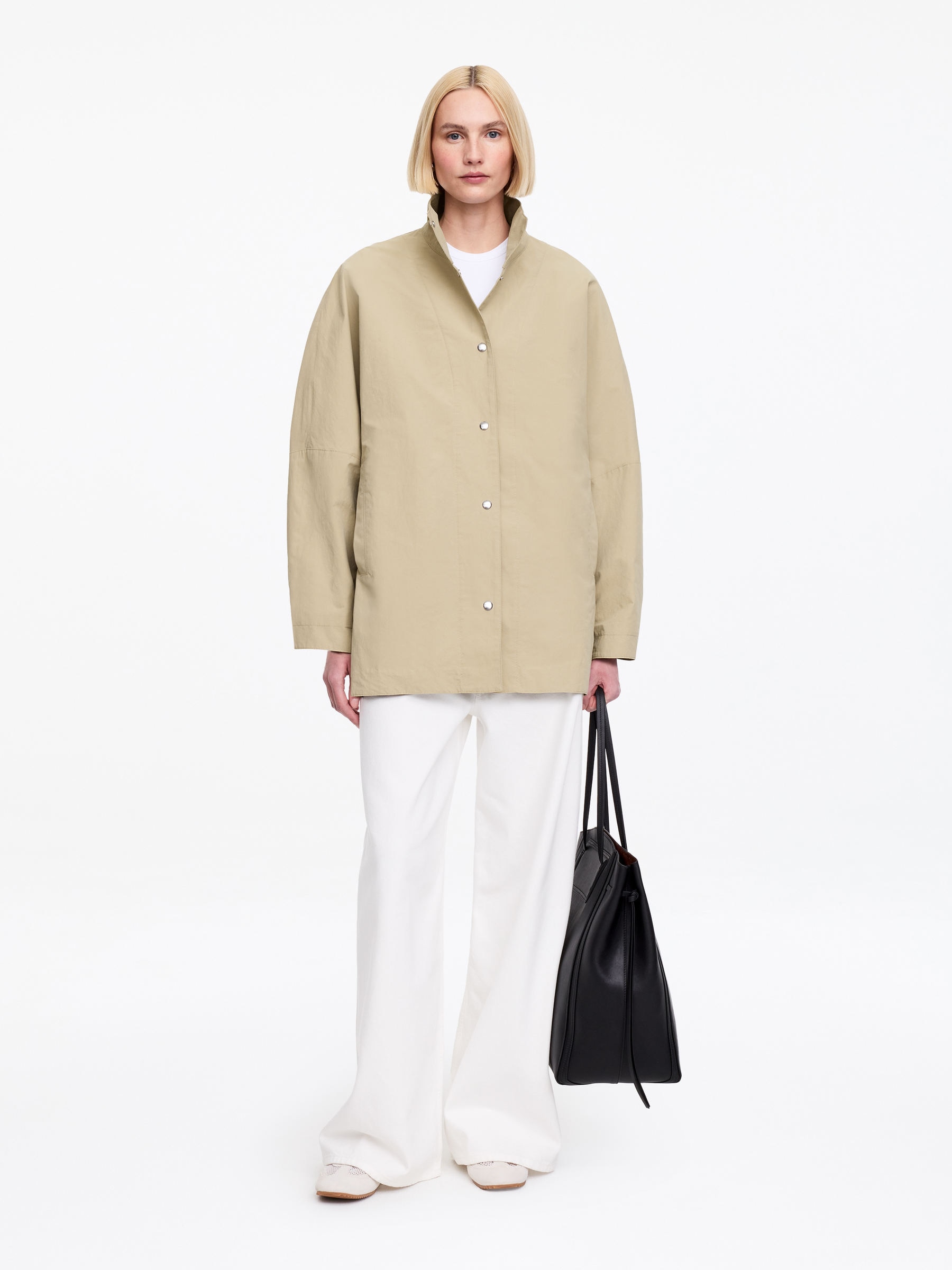 Oversized Shell Jacket &ndash; Beige &ndash; Women &ndash; Arket Gb