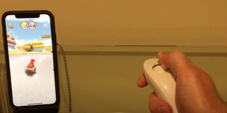 Iphone with Wii Nunchuck