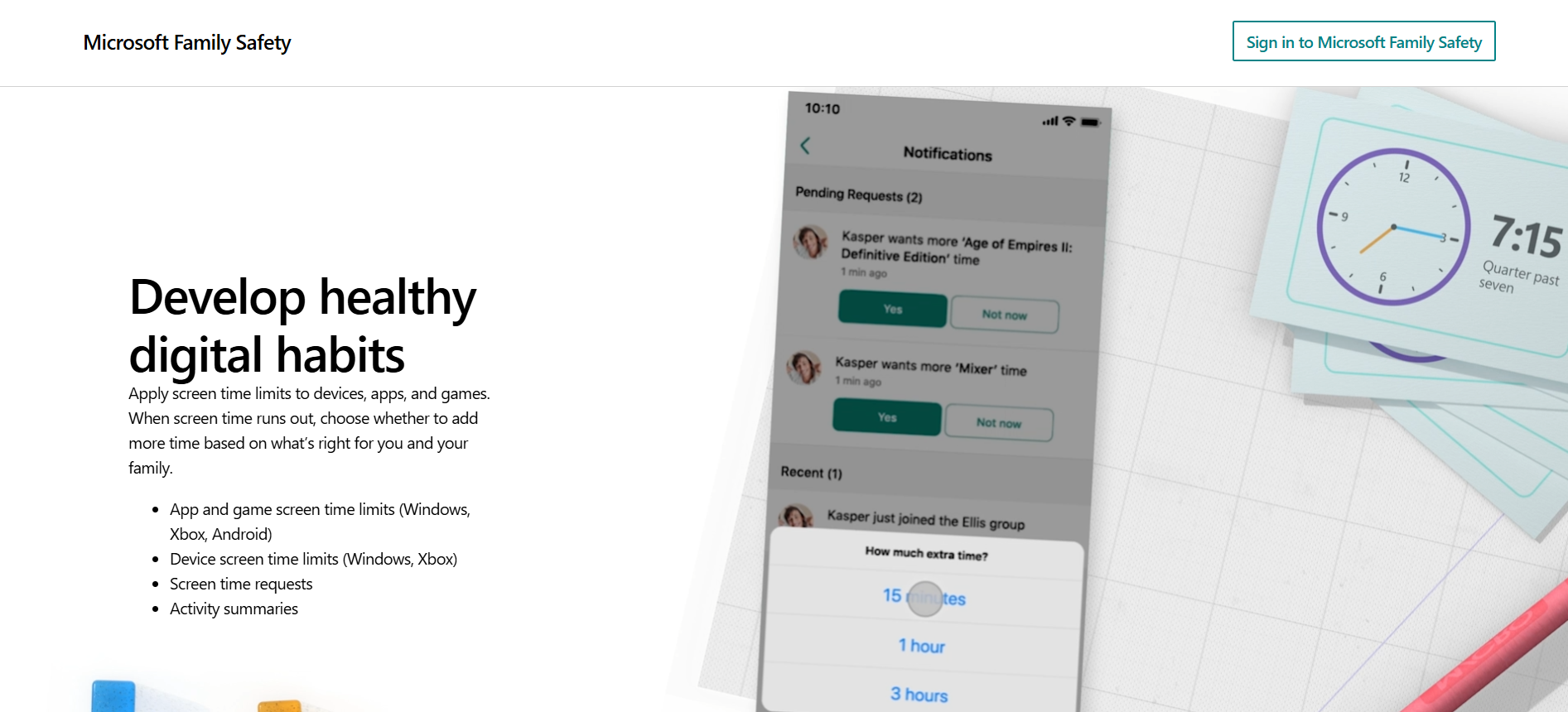 Microsoft Family Safety parental control app review