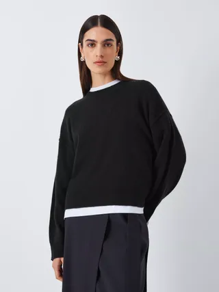 John Lewis Cashmere Boxy Fit Jumper