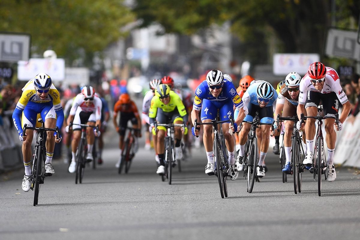 Piet Allegaert (Topsport Vlaanderen-Baloise) won the bunch sprint at the Tour de l'Eurom&eacute;tropole
