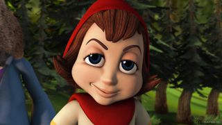 little red riding hood in the woods in a still from 'Hoodwinked!'