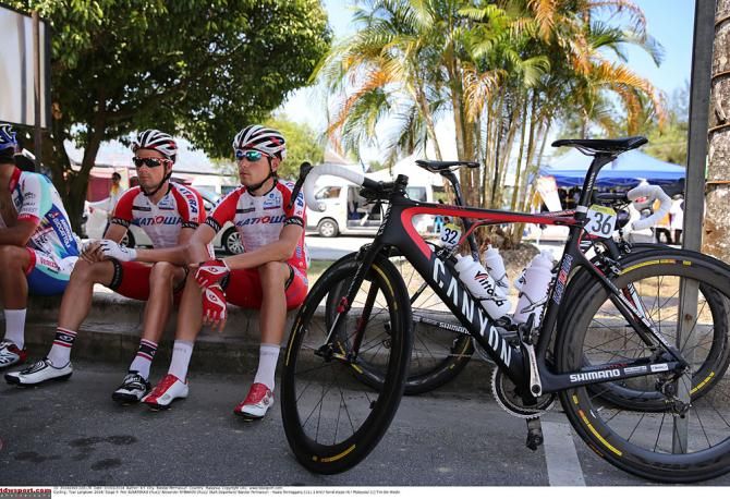 Petr Ignatenko and Alexander Rybakov await the start