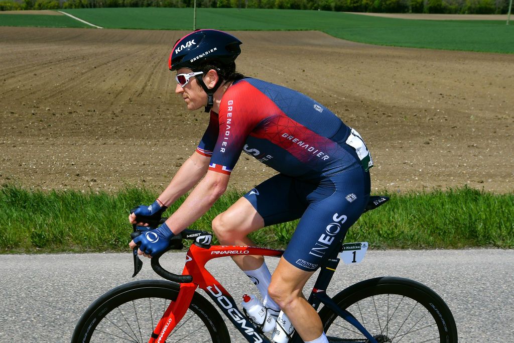 ROMONT SWITZERLAND APRIL 27 Geraint Thomas of United Kingdom and Team INEOS Grenadiers competes during the 75th Tour De Romandie 2022 Stage 1 a 178km stage from La Grande Beroche to Romont 777m TDR2022 on April 27 2022 in Romont Switzerland Photo by Dario BelingheriGetty Images
