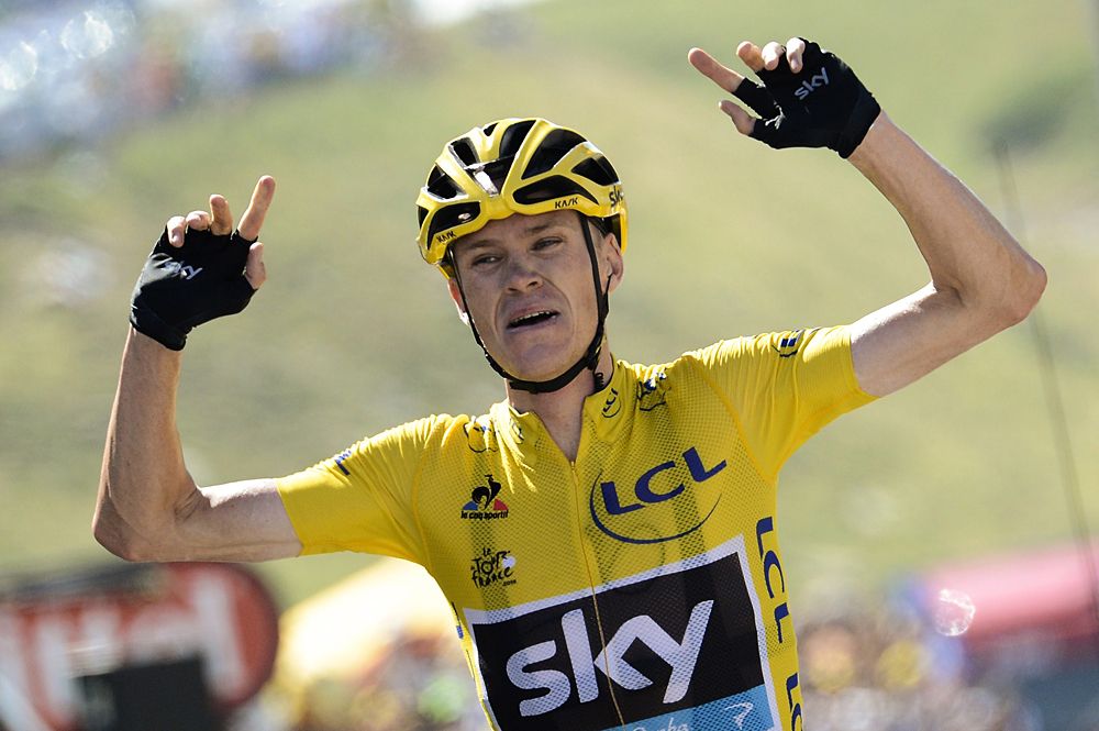 Chris Froome (Team Sky) wins stage 10 at the Tour de France