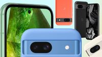 A montage of all the Google Pixel 8a colorways