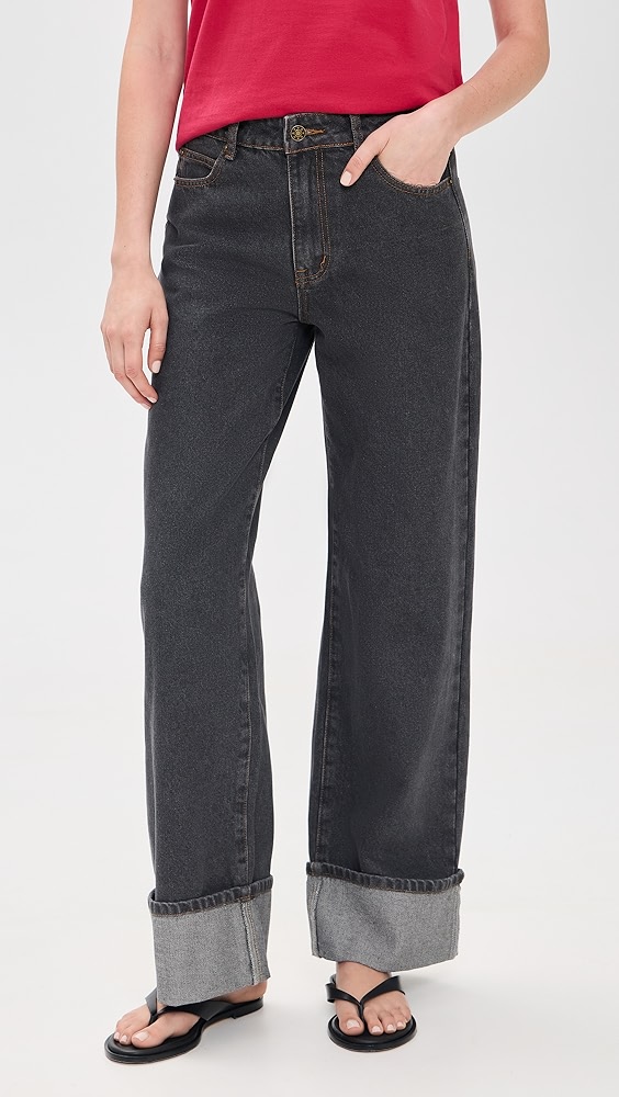 Lioness Top Model Cuffed Jeans