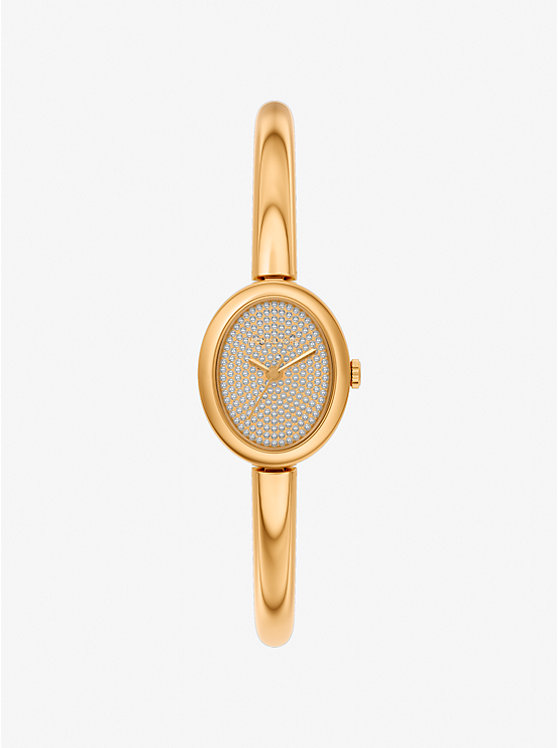 Petite Maude Gold-Tone Bangle Watch