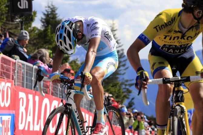 Fabio Aru, shattered, finishes just behind Rafal Majka