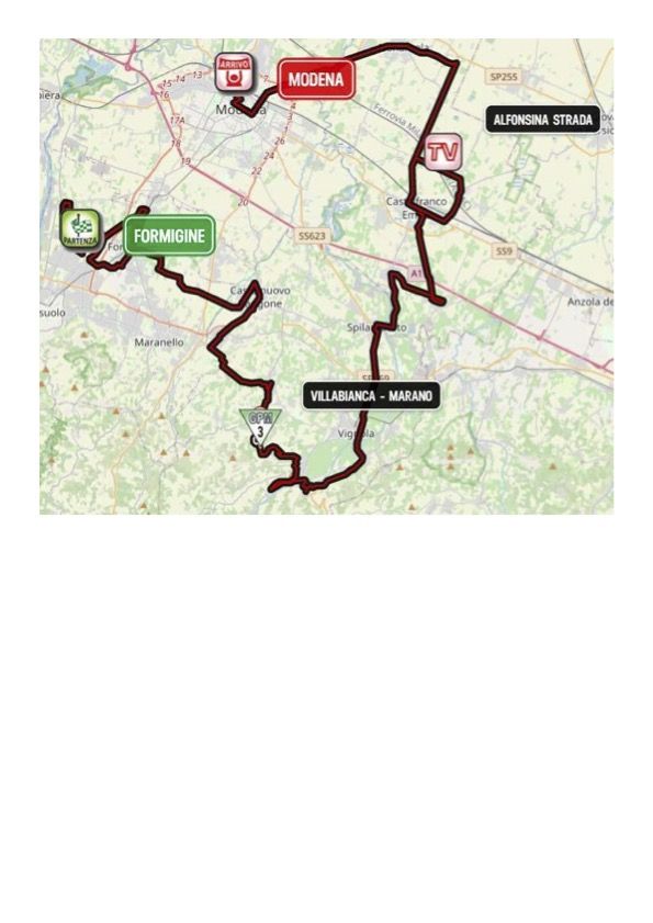 Giro d'Italia Donne 2023 Map