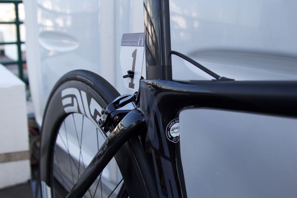 The seat tube sits as close as possible to the rear tyre