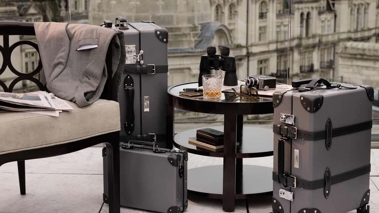 The Globetrotter x James Bond 007 collection of suitcases