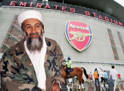 Osama bin Laden Emirates Stadium Arsenal