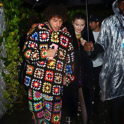 Selena Gomez and Benny Blanco attending a Grammys after-party