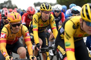 SANT FELIU DE GUIXOLS SPAIN MARCH 21 Tom Dumoulin of Netherlands and Team Jumbo Visma competes during the 101st Volta Ciclista a Catalunya 2022 Stage 1a 171km stage from Sant Feliu de Guxols to Sant Feliu de Guxols VoltaCatalunya101 WorldTour on March 21 2022 in Sant Feliu de Guixols Spain Photo by David RamosGetty Images