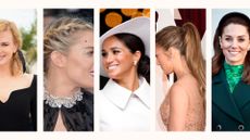 Wedding guest hairstyles for women over 40 collage 