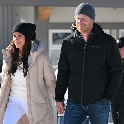 Prince Harry, Duke of Sussex and Meghan, Duchess of Sussex attend the Invictus Games One Year To Go Event on February 14, 2024 in Whistler, Canada.