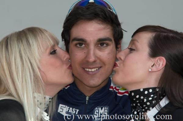 Stefano Borchi (De Rosa) was most aggressive rider