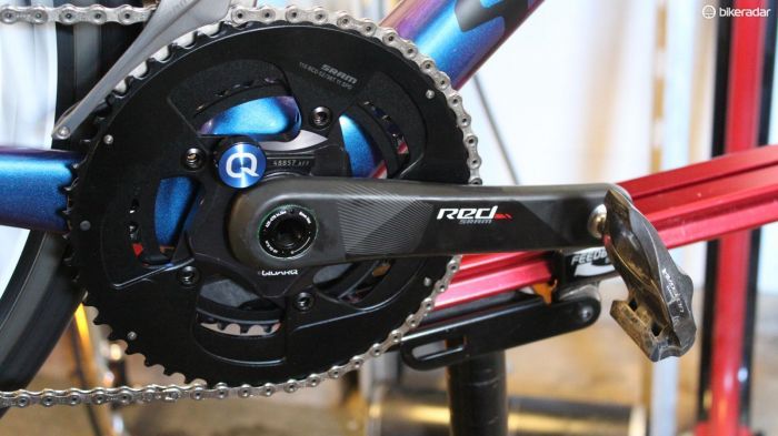 Notably, the eTap group can be bought with an integrated Quarq power meter. This is the first such offering of its kind from any of the big component makers