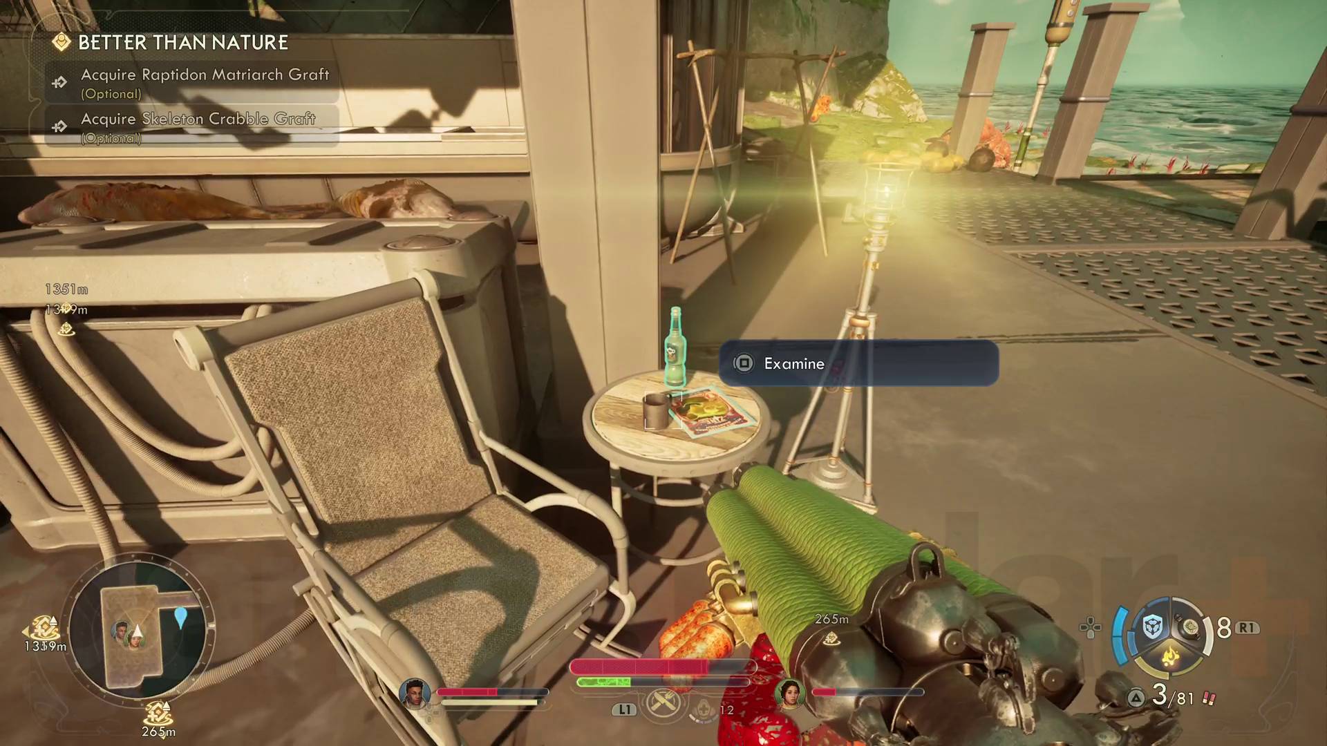 The Outer Worlds 2 In Pursuit of Purloined Propaganda volume 10 on table outside fishing shack