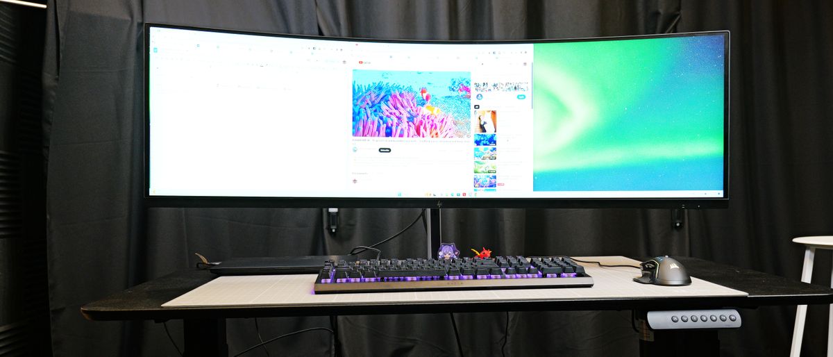 HP E45C DQHD Curved Monitor