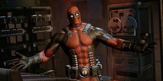 Deadpool acting sassy.