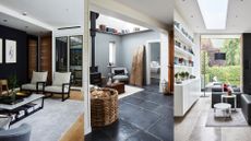 Grey flooring living room ideas 