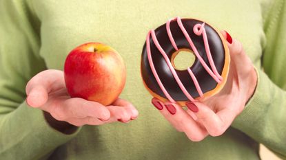 Donut or apple? 