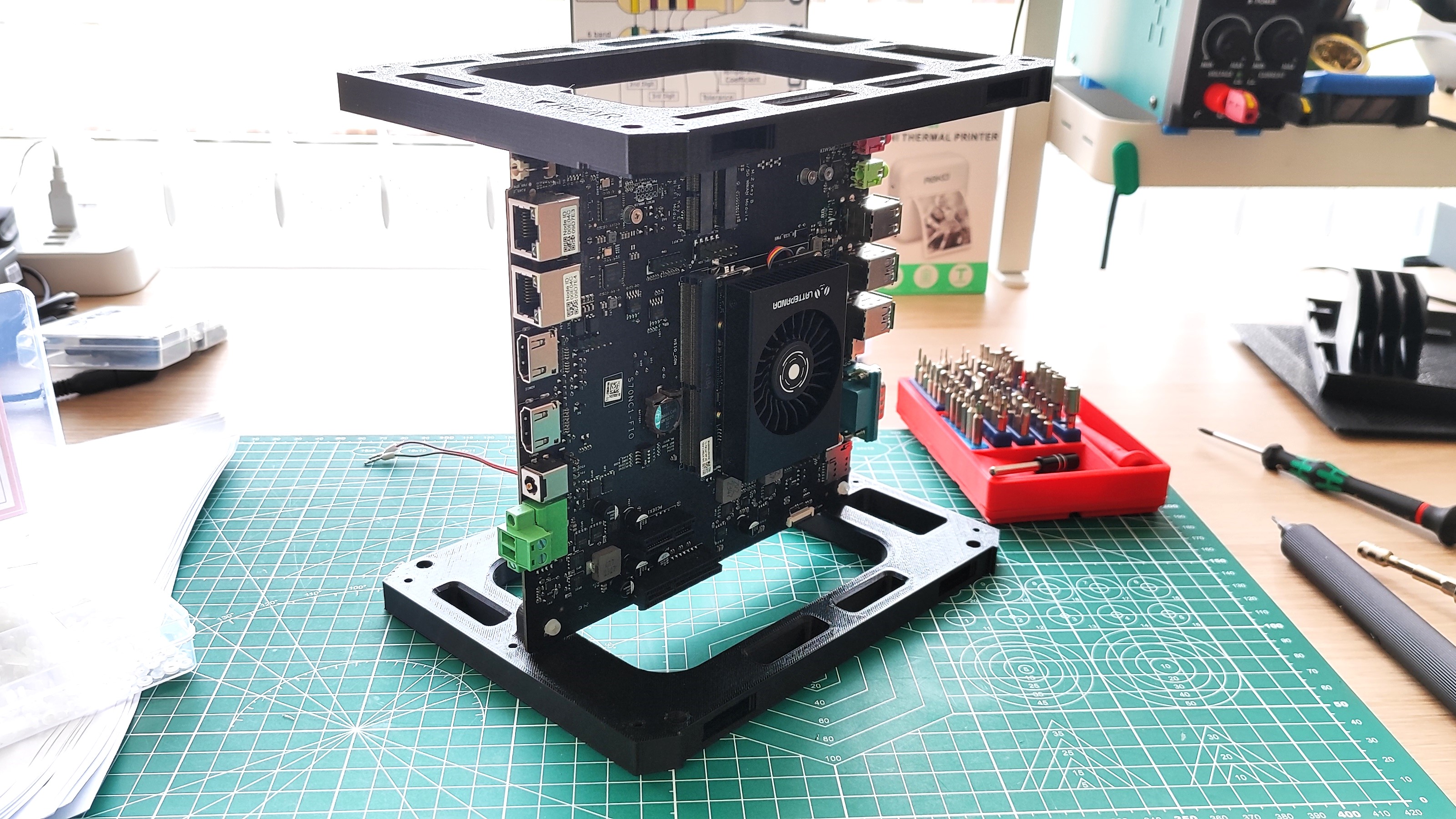 3D printed parts for the PC case