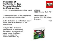 Lego Games certification