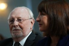 Former Labour leader Neil Kinnock and Rachel Reeves