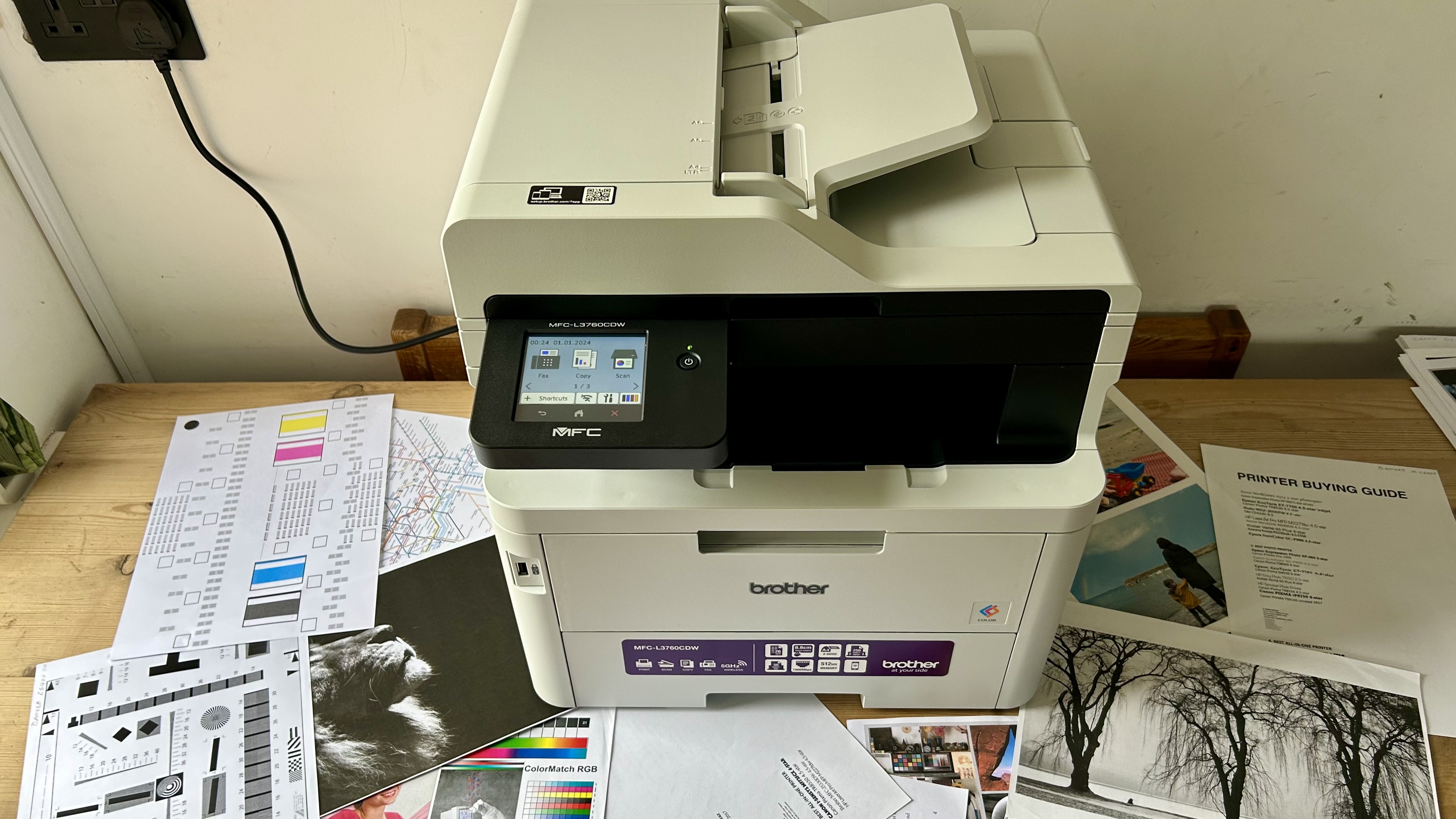 Brother MFC-L3750 laser printer during our tests