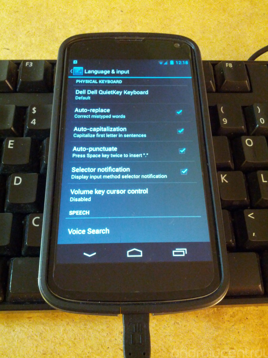 Как сделать поддержку otg на андроиде. External Keyboard Helper Pro. Nexus 4.