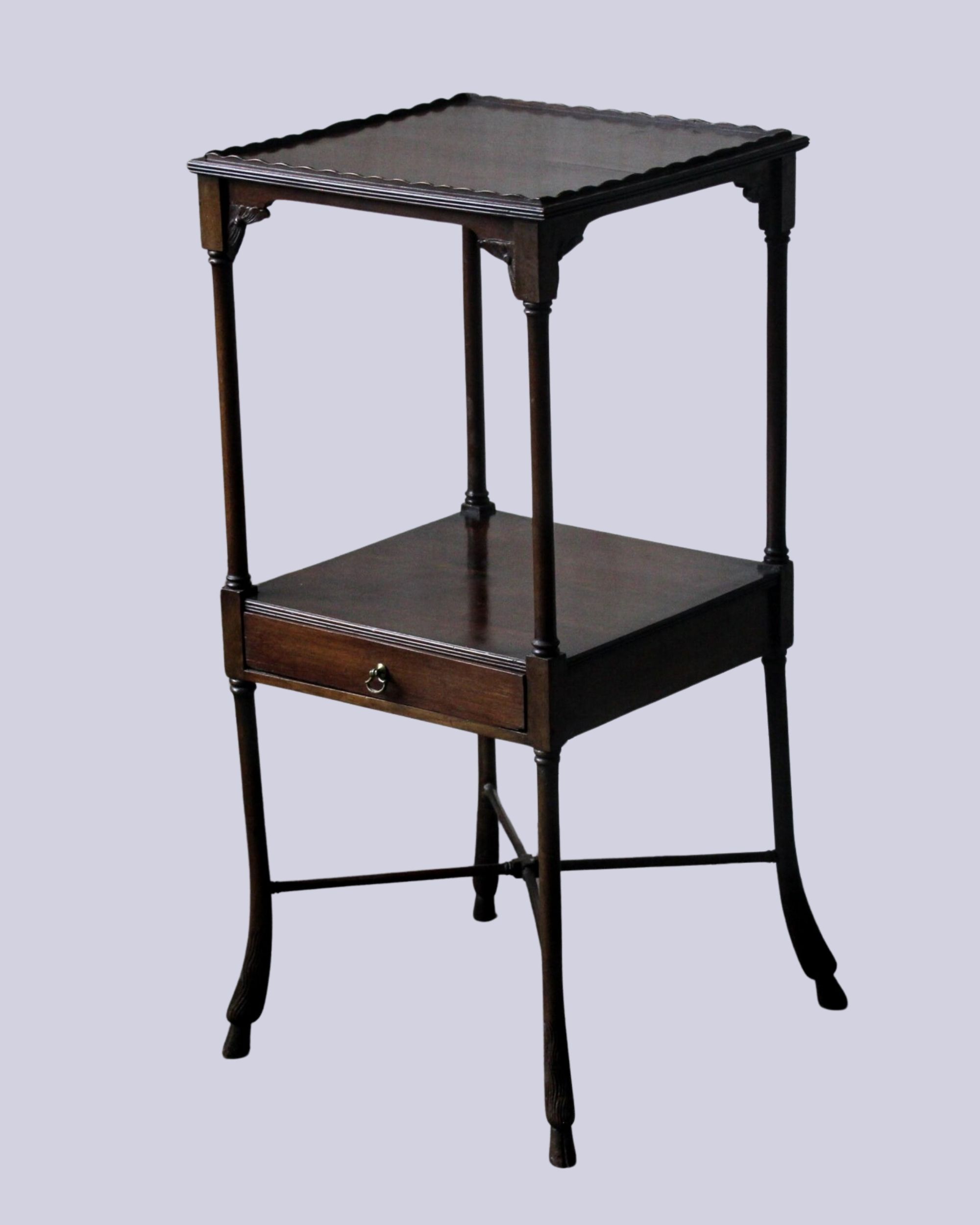The Black Dog Sheffield, 18th Century Georgian Mahogany Night Stand