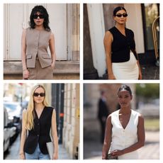 women wearing tailored vests 