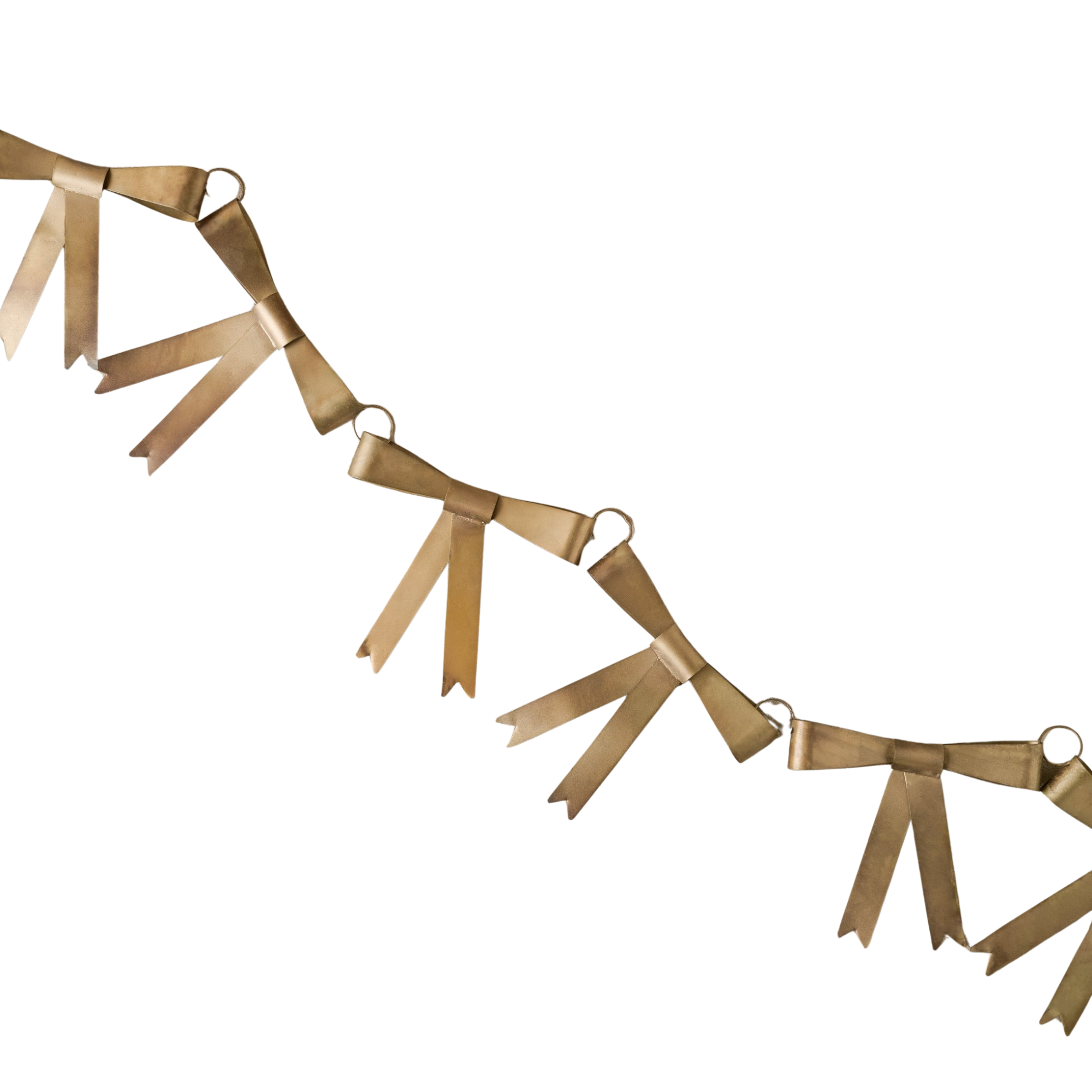 bow shaped brass garland