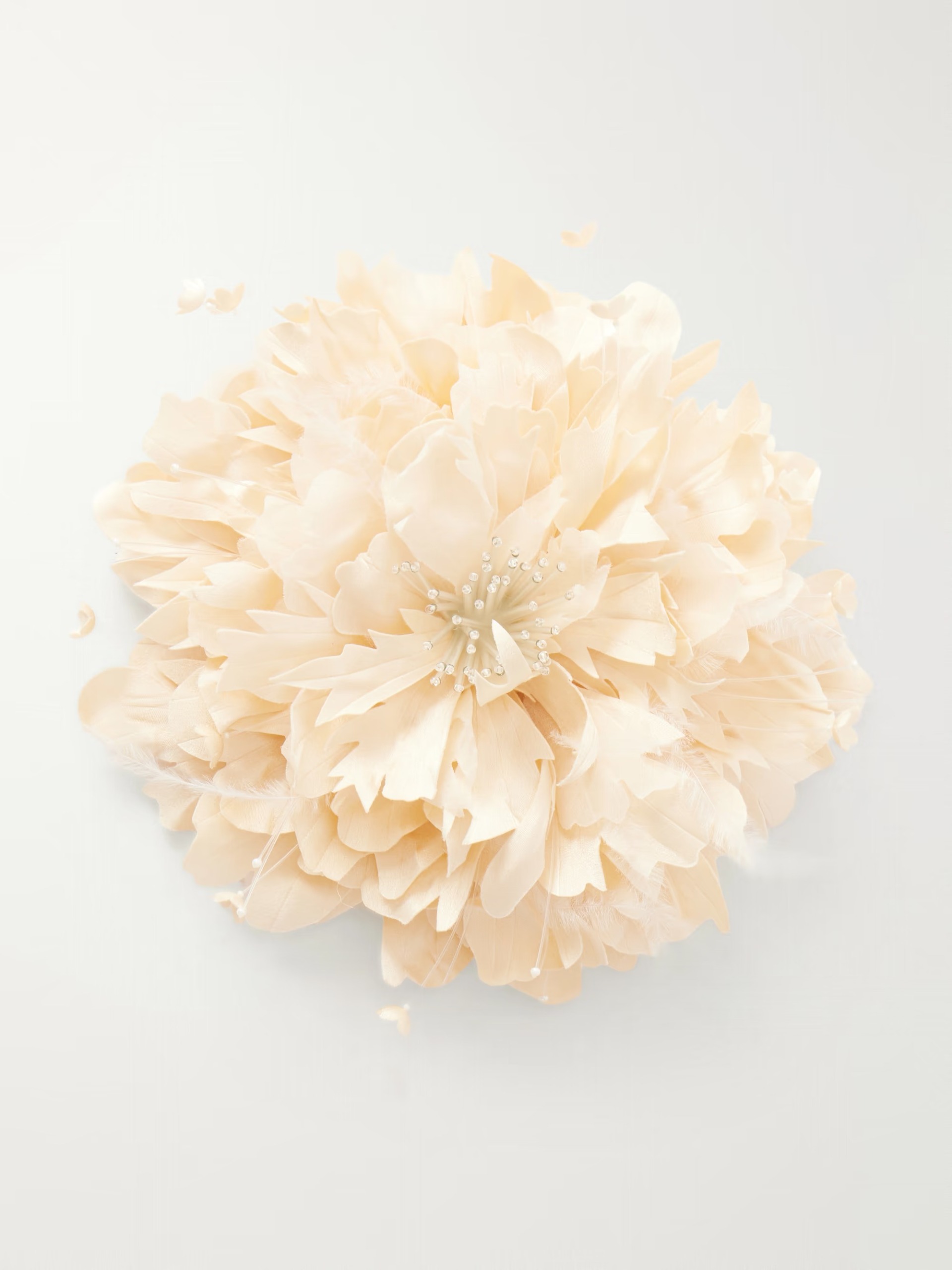 Bernadette, Wild Rose Embellished Crepe Brooch