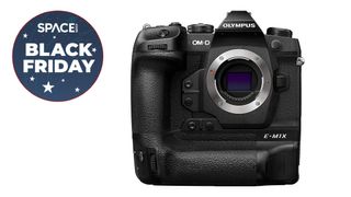 olympus camera on a white background for black friday