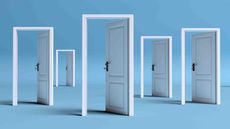 several open doors