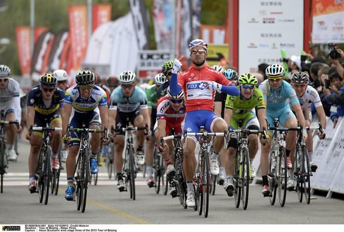 Nacer Bouhanni (FDJ) wins his second consecutive stage in Beijing
