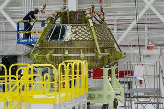 Boeing’s first CST-100 Starliner hull