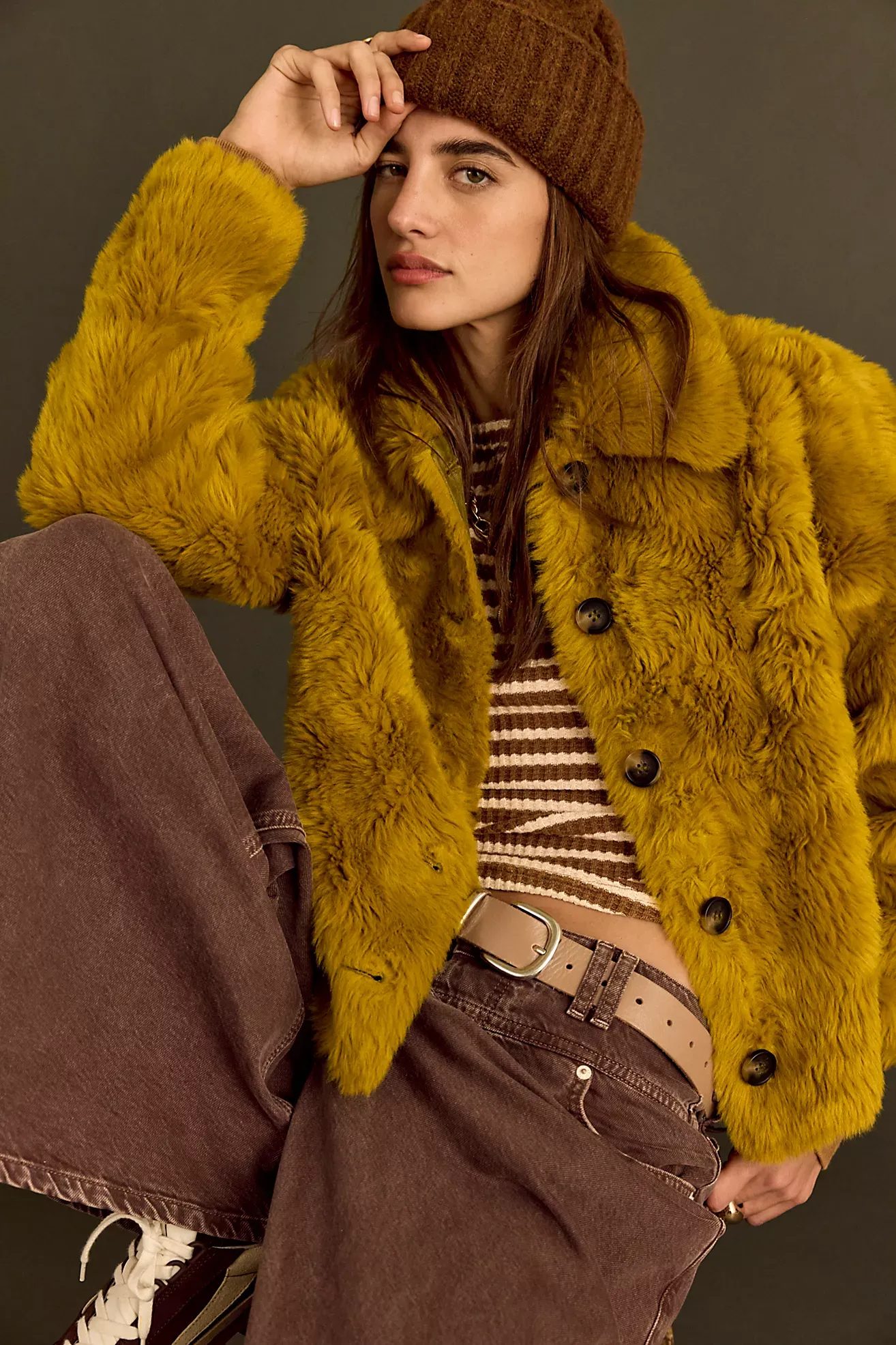Alice Throw on Faux Fur Jacket